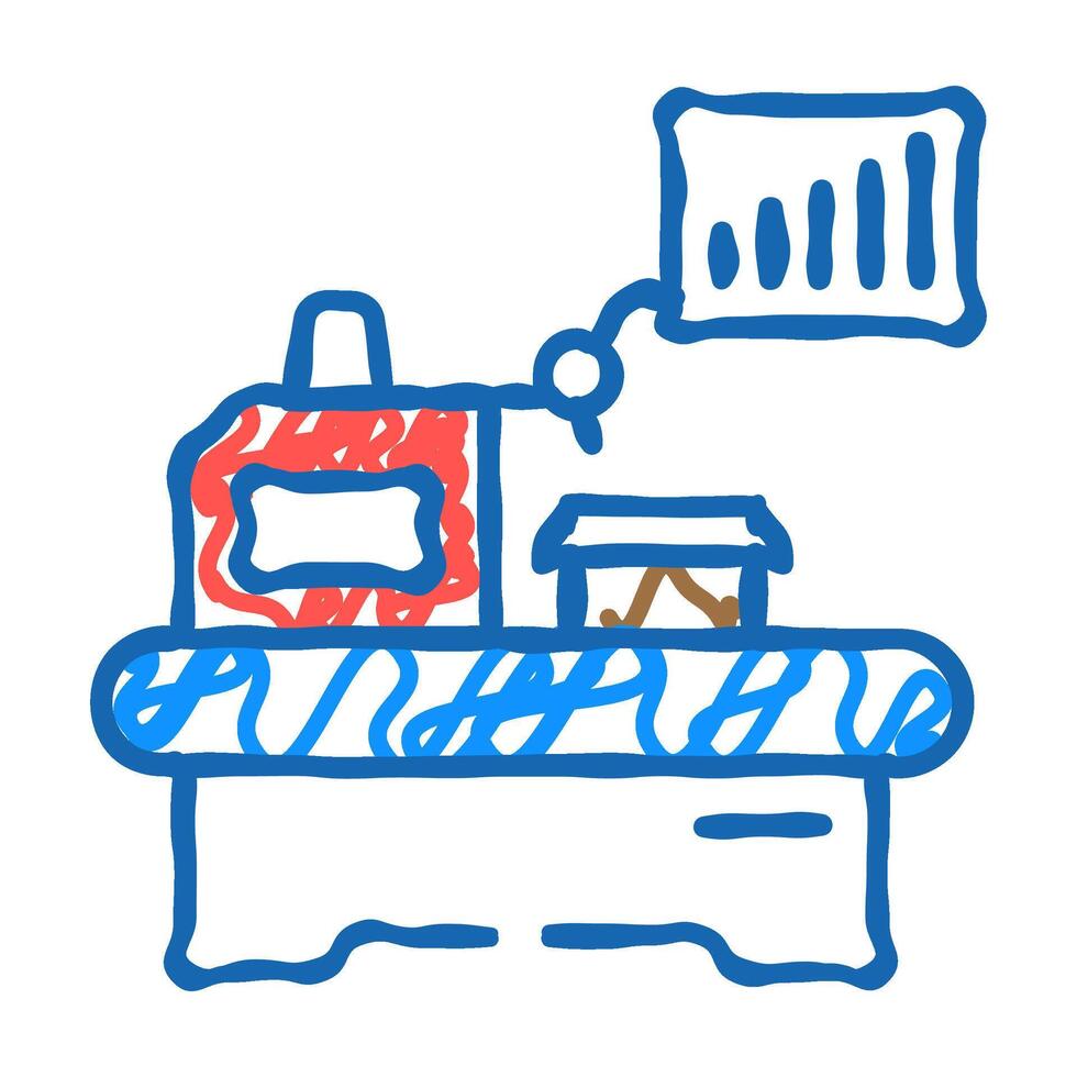 lean manufacturing mechanical engineer icon doodle illustration vector