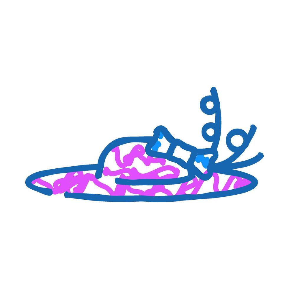 fascinator hat cap icon doodle illustration vector