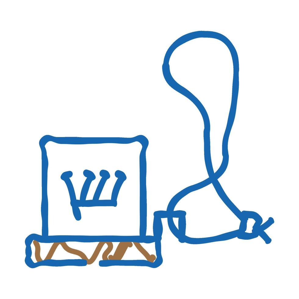 tefillin phylacteries icon doodle illustration vector
