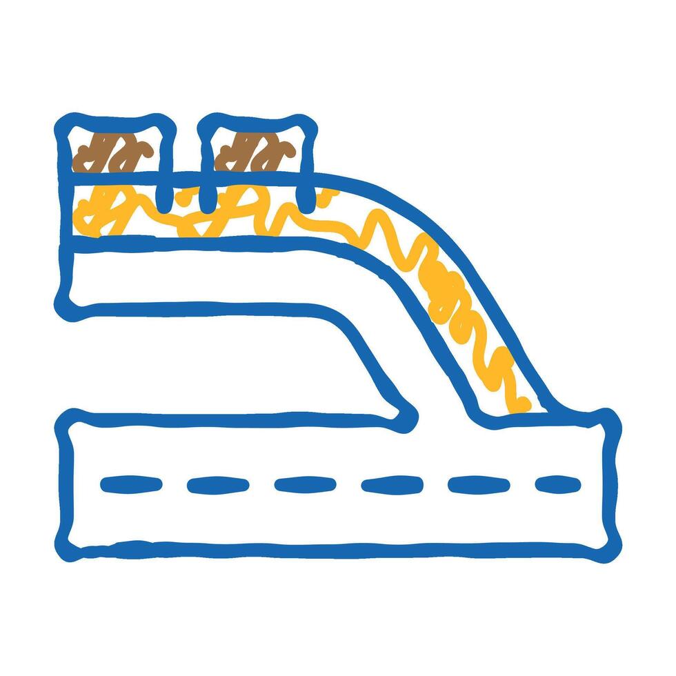 pit lane vehicle speed auto icon doodle illustration vector