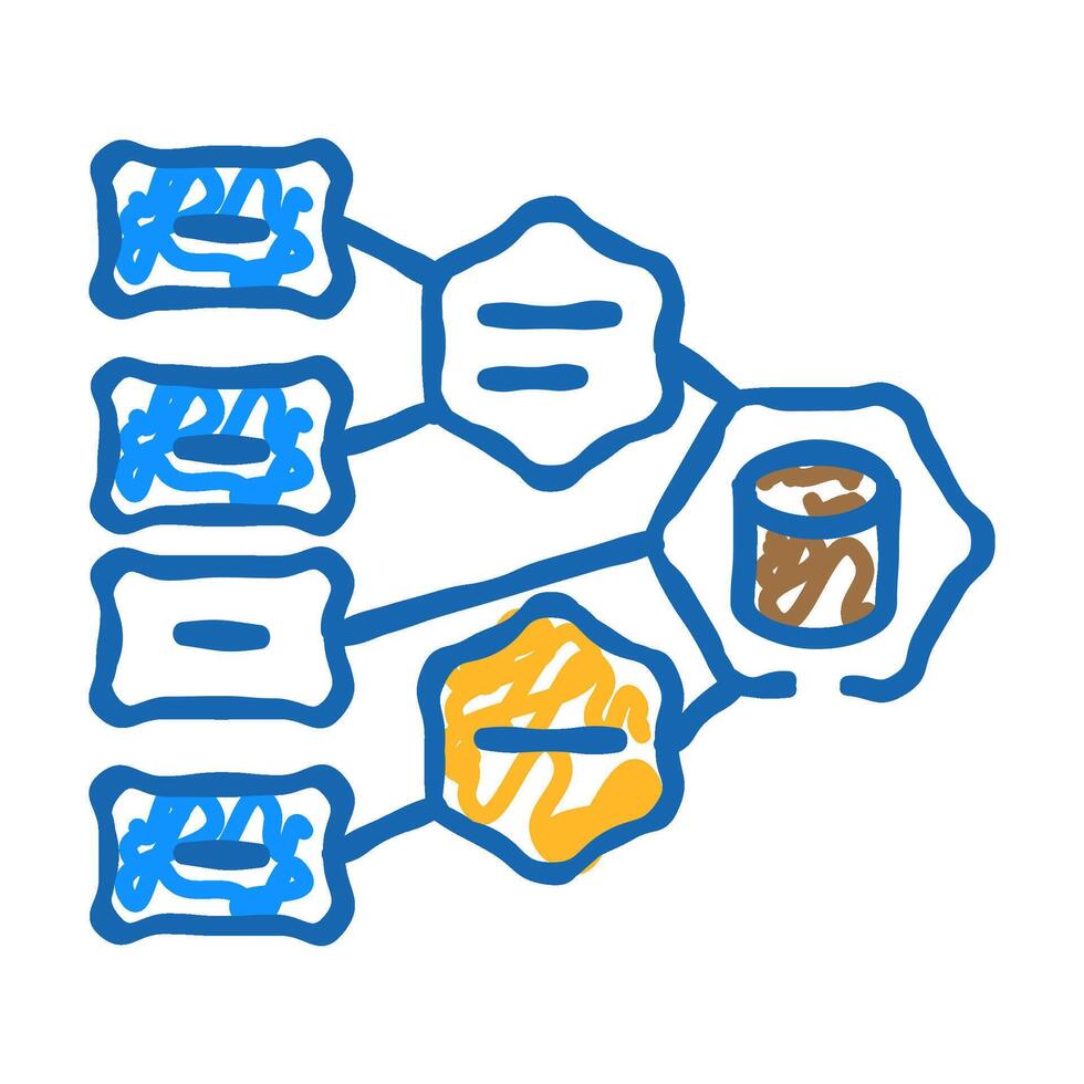 software architecture icon doodle illustration vector