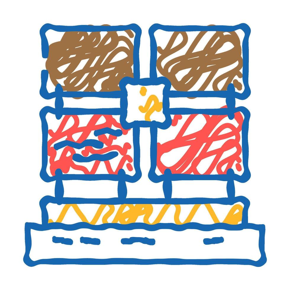 marine corrosion testing icon doodle illustration vector
