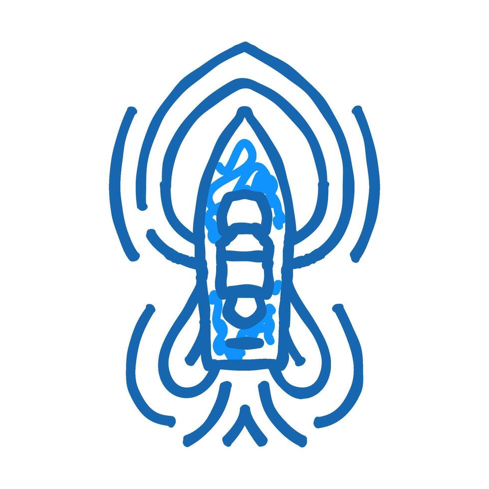 marine hydrodynamics icon doodle illustration vector