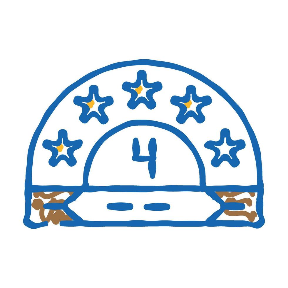 energy star rating green living icon doodle illustration vector