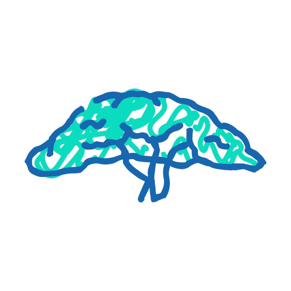 guava tree jungle amazon icon doodle illustration vector