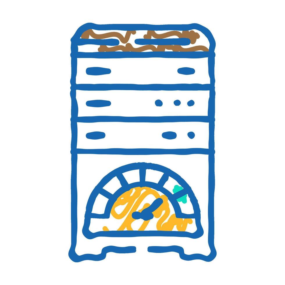 database performance icon doodle illustration vector