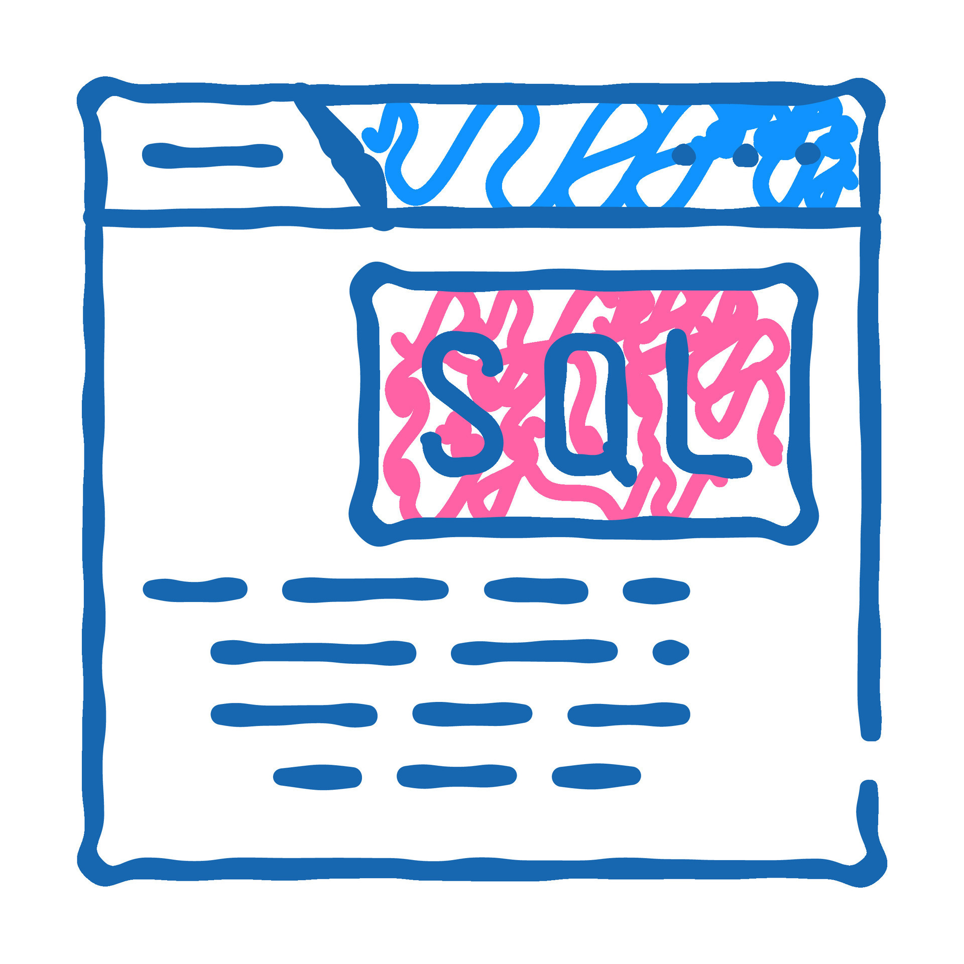 Sql query database icon doodle illustration 49840542 vector art at vecteezy
