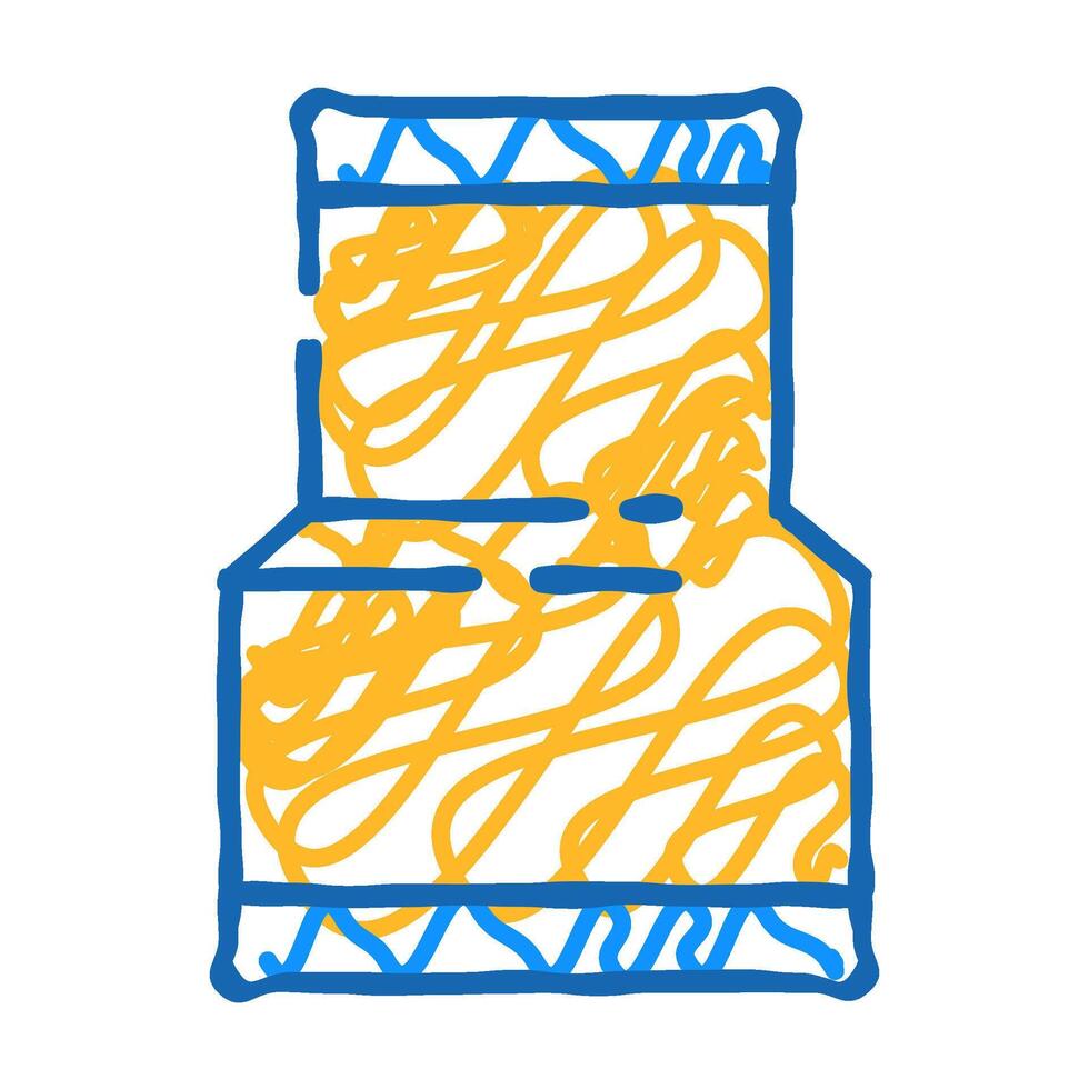 construction pipeline icon doodle illustration vector