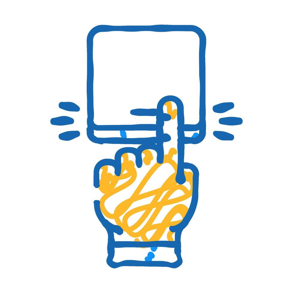 turn off icon doodle illustration vector