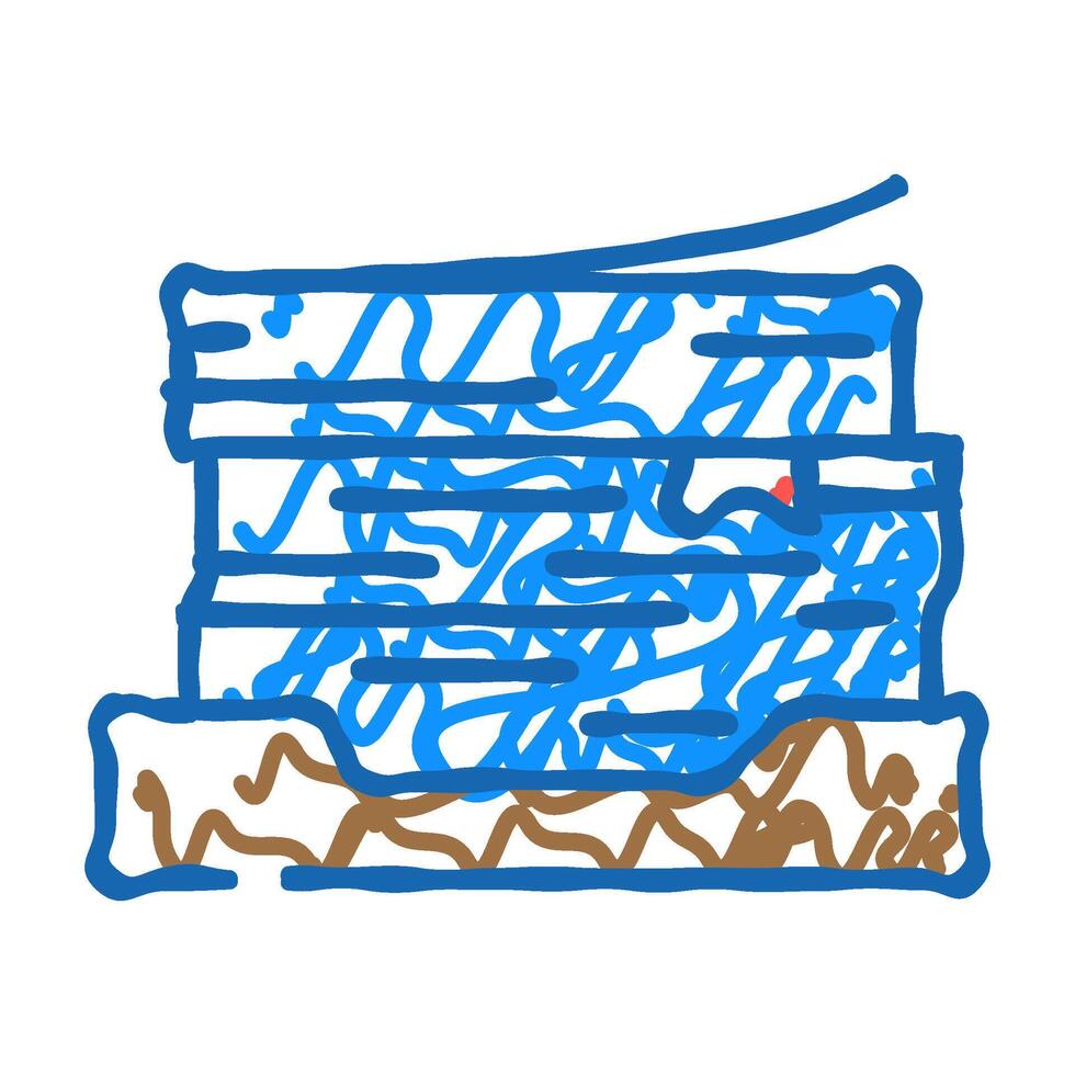 document stack list icon doodle illustration vector