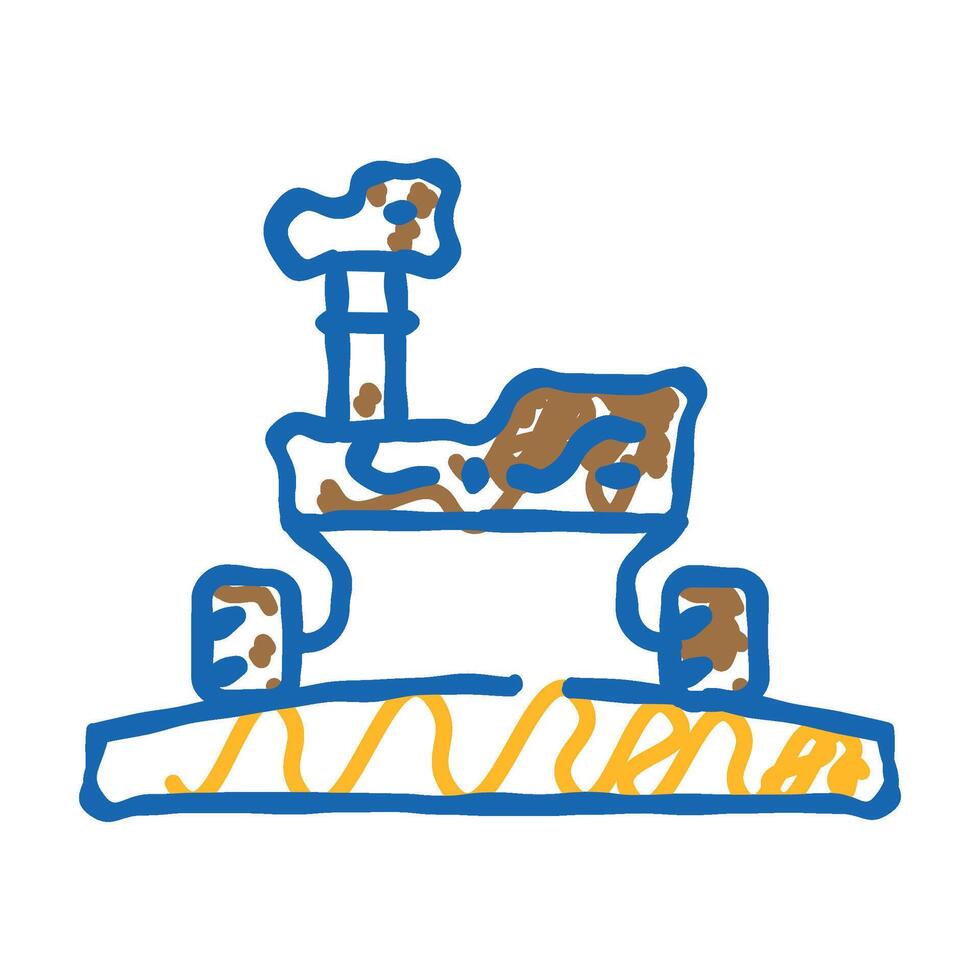 planet exploration space exploration icon doodle illustration vector