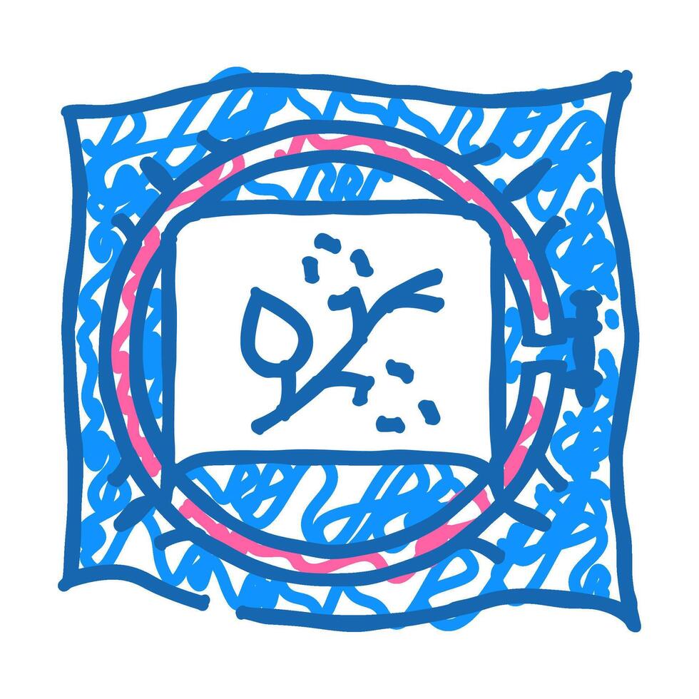 tracing paper embroidery hobby icon doodle illustration vector
