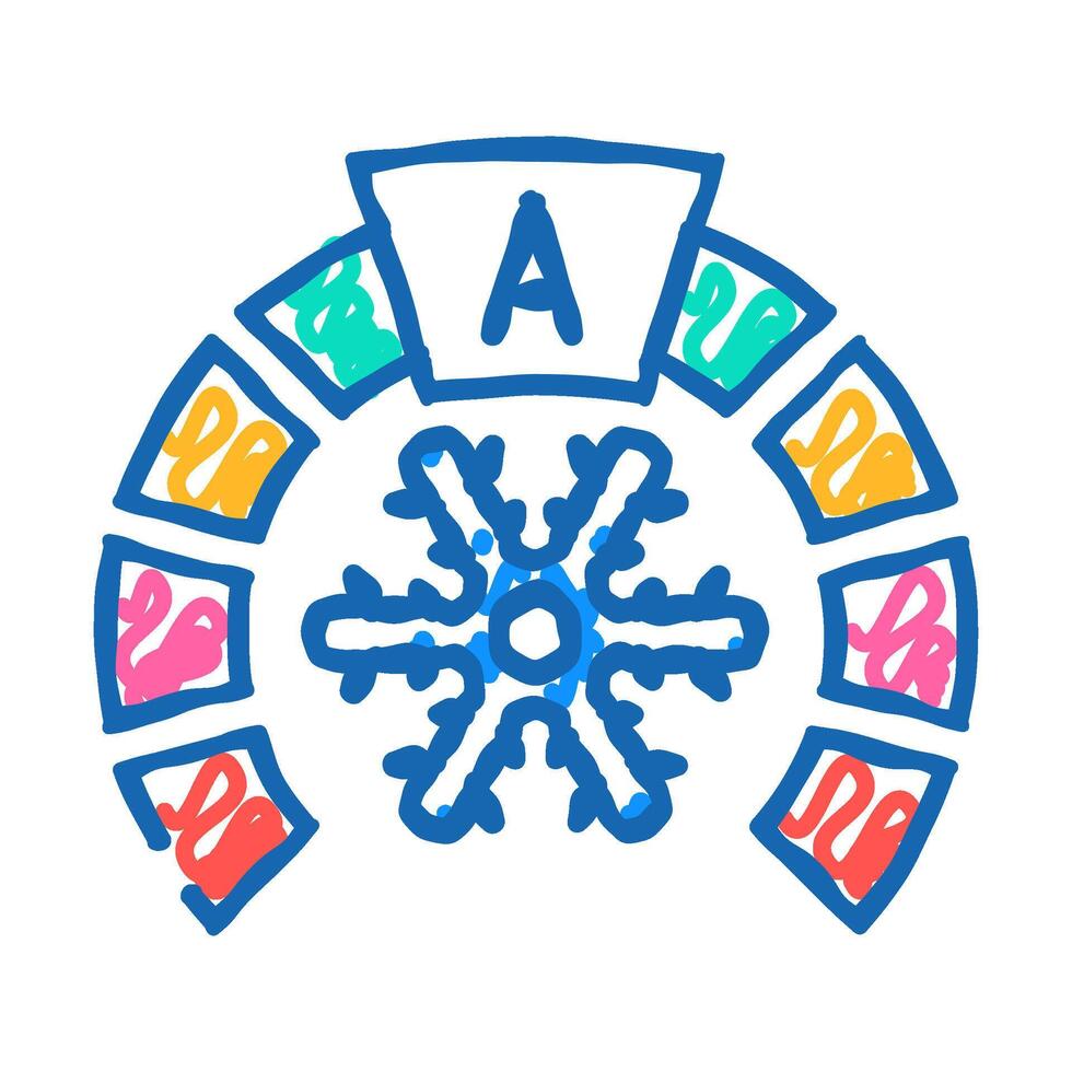 cooling energy efficient icon doodle illustration vector