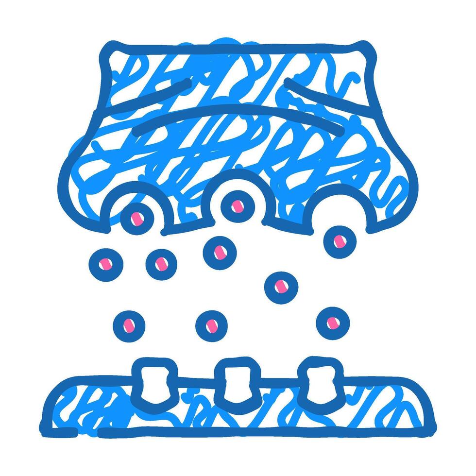 neurotransmitters neuroscience neurology icon doodle illustration vector