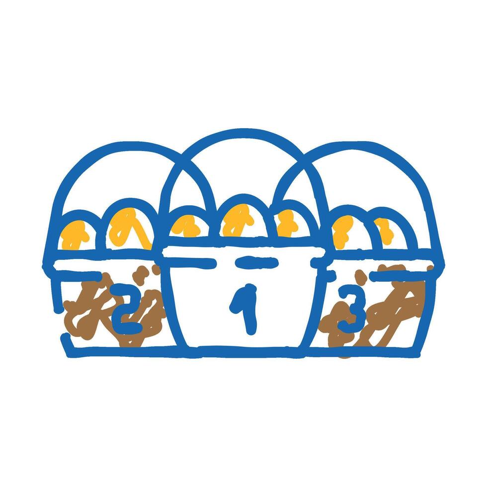 diversification financial advisor icon doodle illustration vector