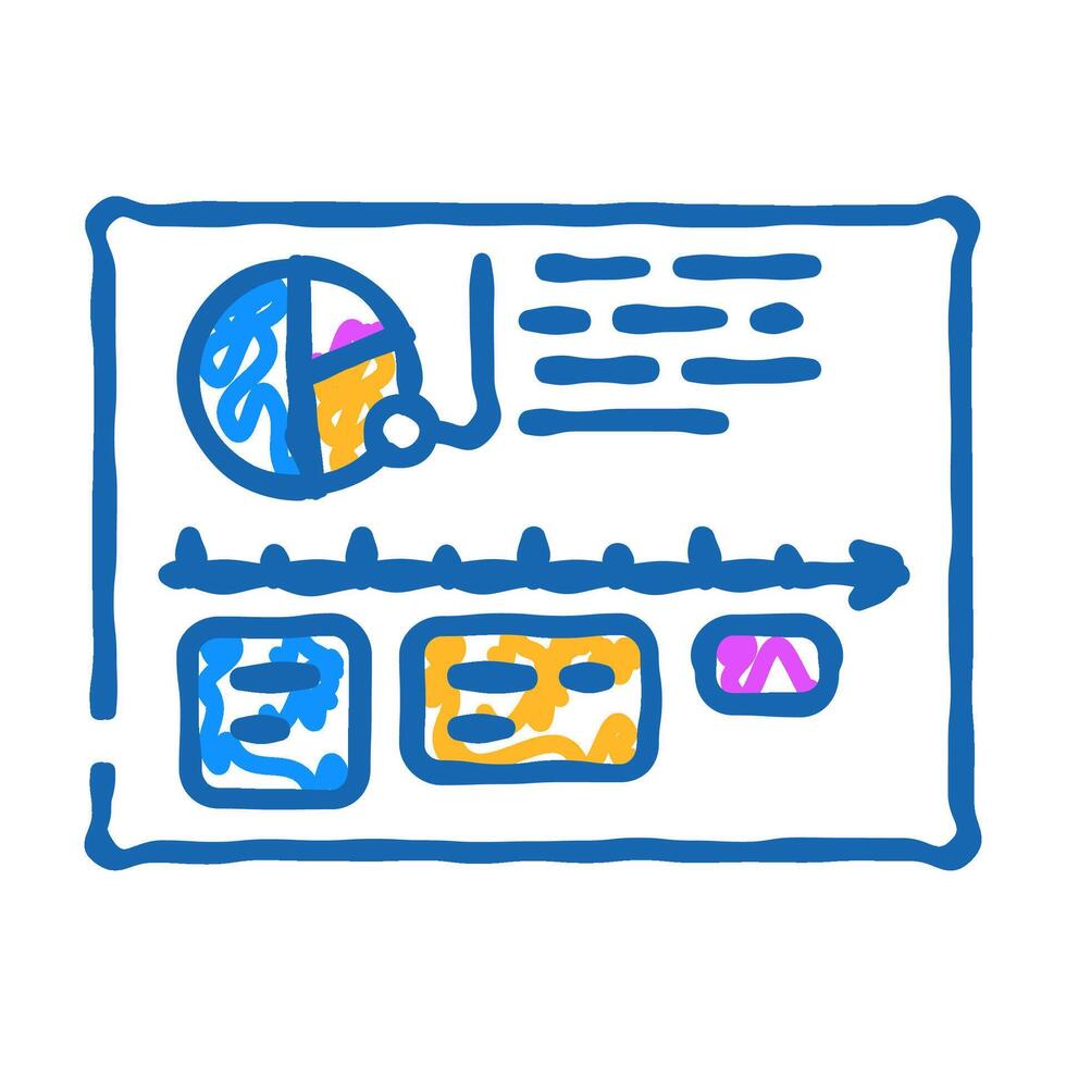 audit time management icon doodle illustration vector