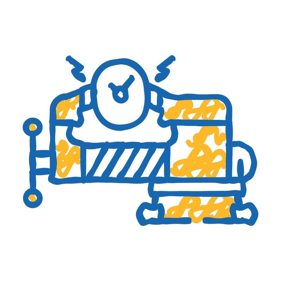 compression time management icon doodle illustration vector