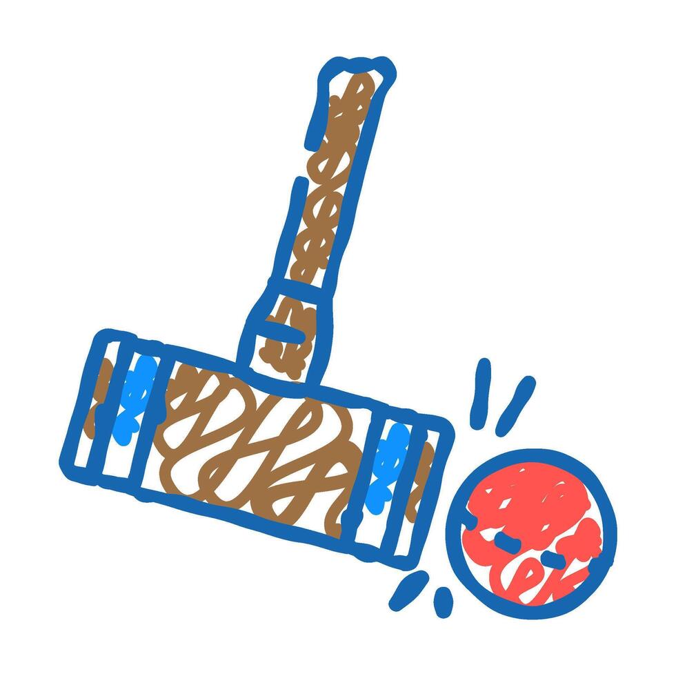stroke croquet game icon doodle illustration vector