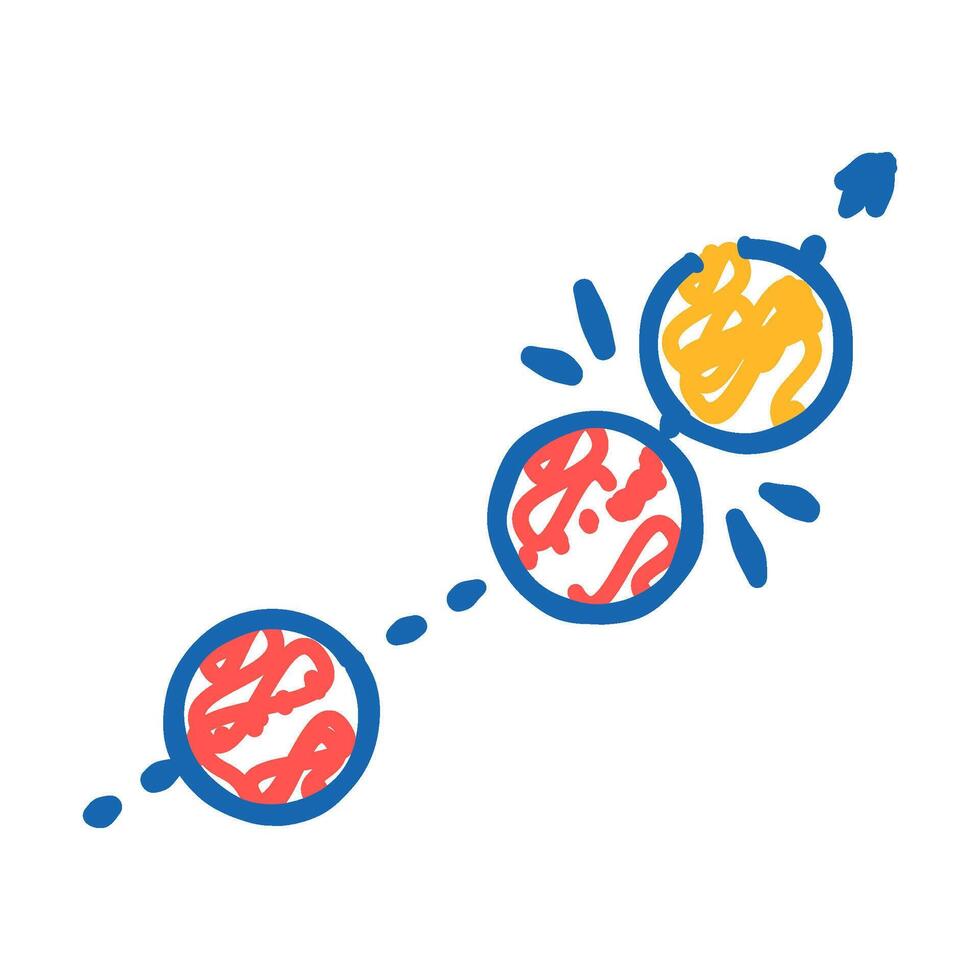 roquet croquet game icon doodle illustration vector