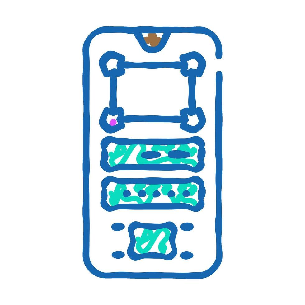 prototype ux ui design icon doodle illustration vector