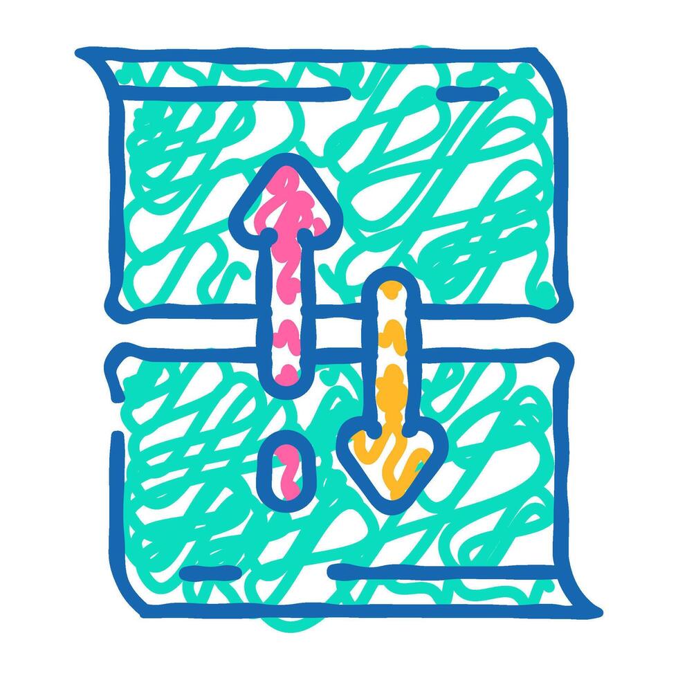 scroll hijacking ux ui design icon doodle illustration vector