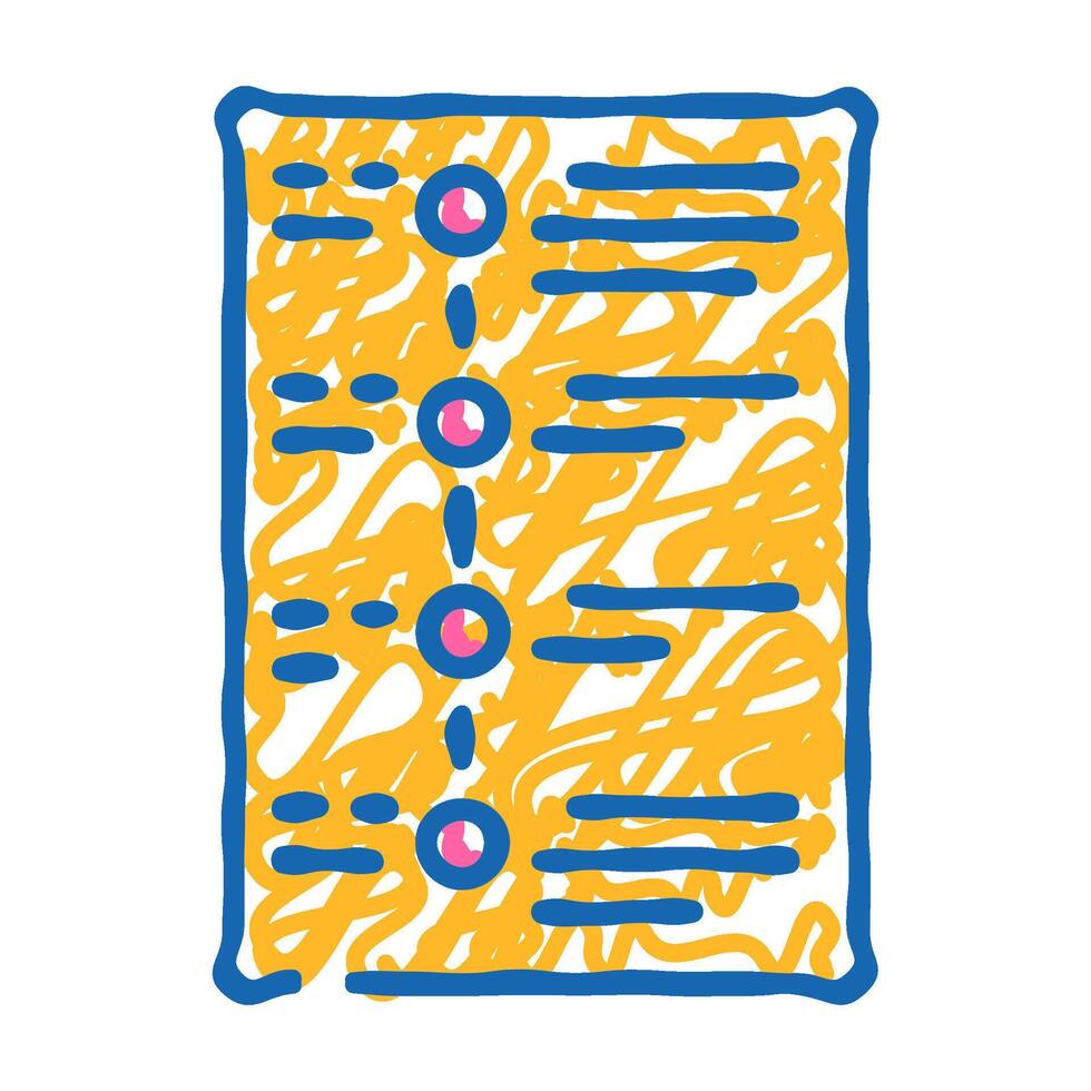 event schedule icon doodle illustration vector