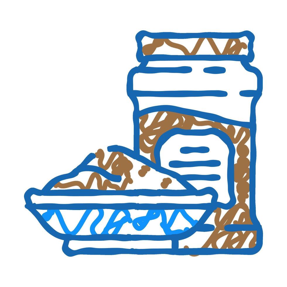 garam masala indian cuisine icon doodle illustration vector