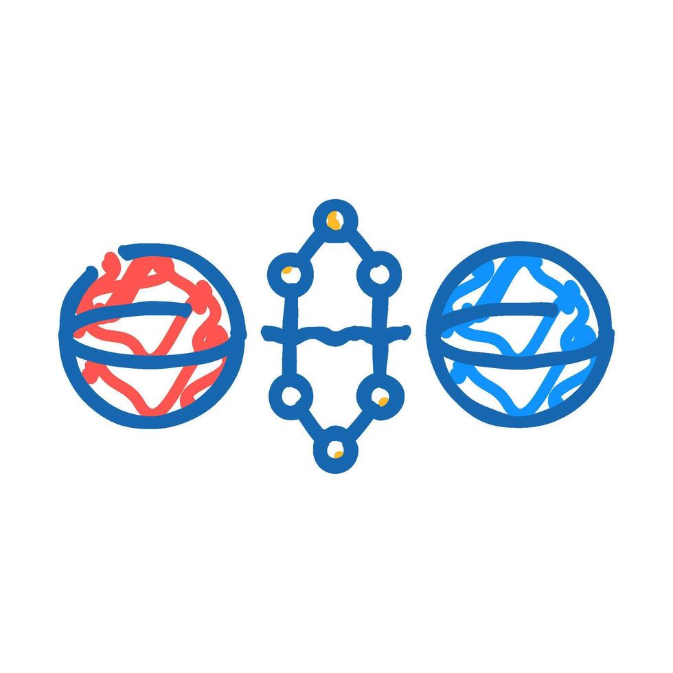 gate quantum technology icon doodle illustration vector