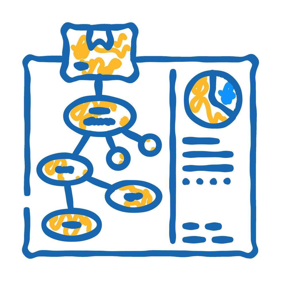 use case analysis icon doodle illustration vector
