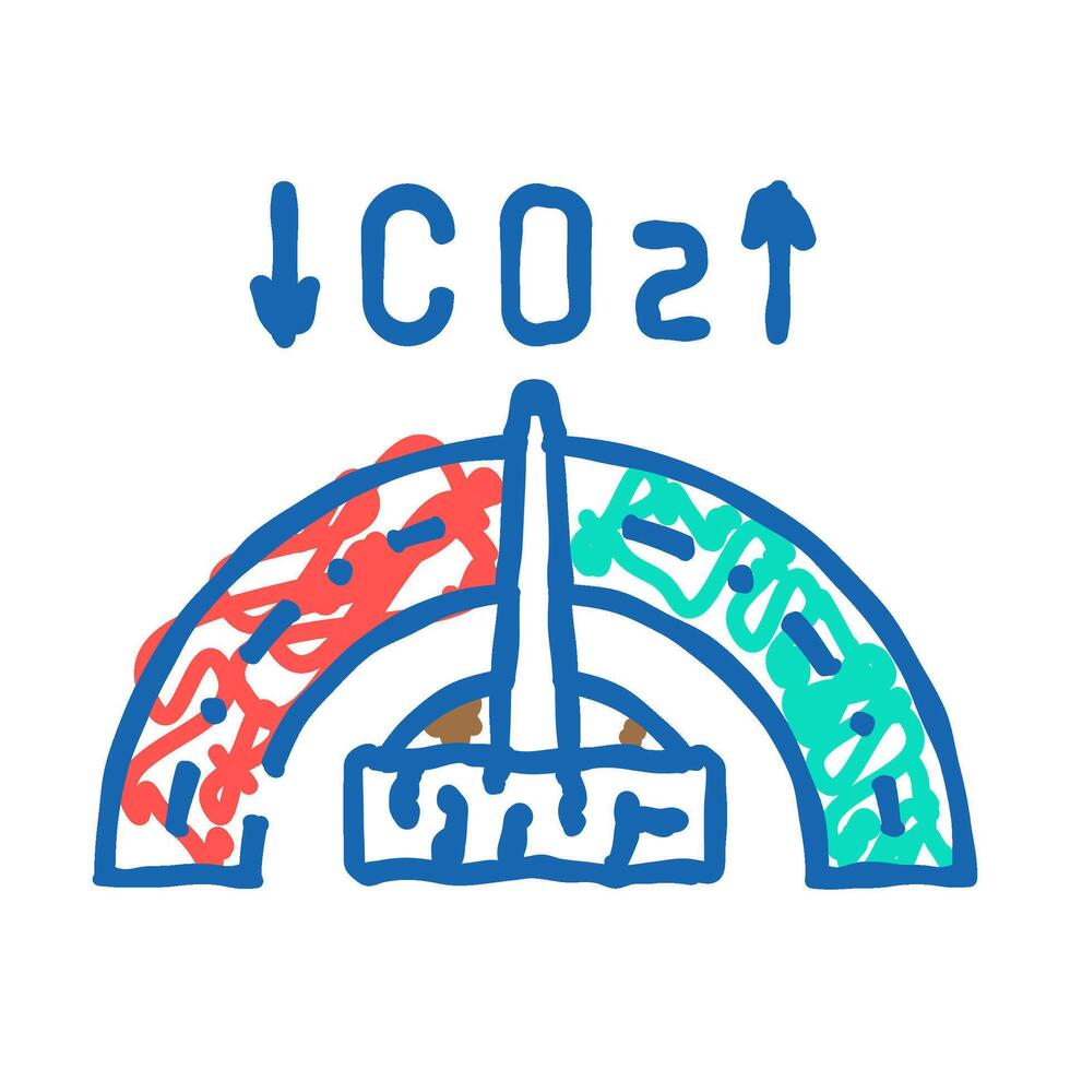 carbon neutral wood pellets icon doodle illustration vector