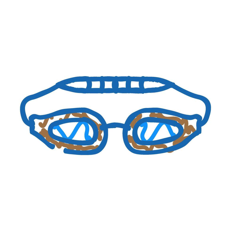 goggles ppe protective equipment icon doodle illustration vector