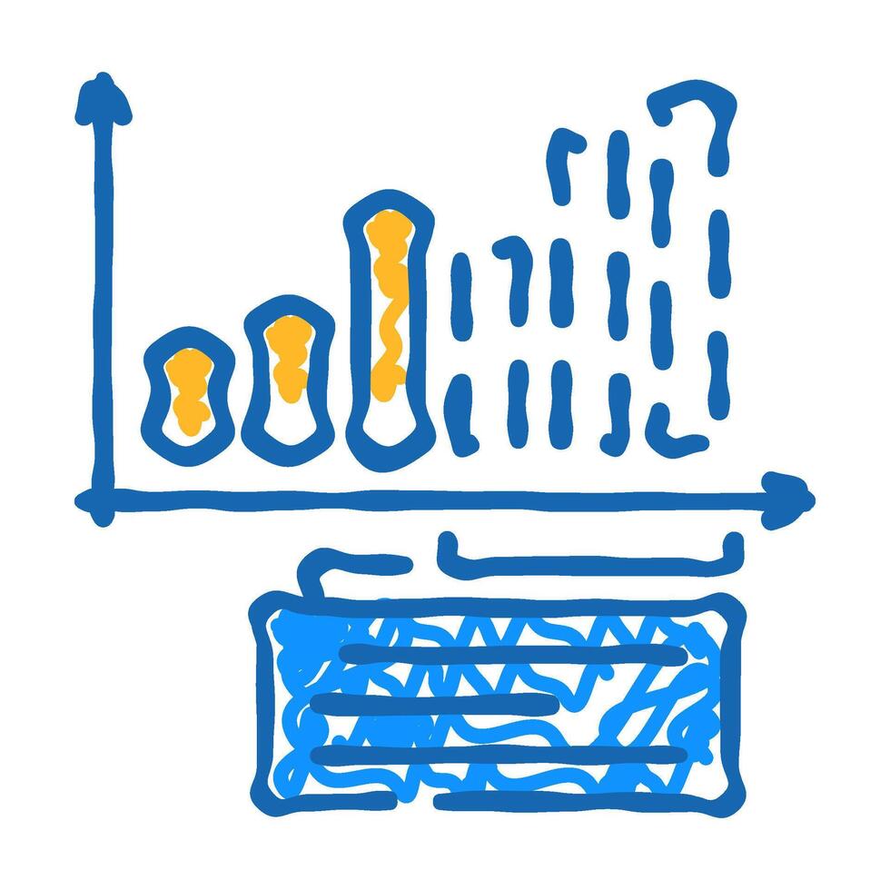 forecasting business process icon doodle illustration vector