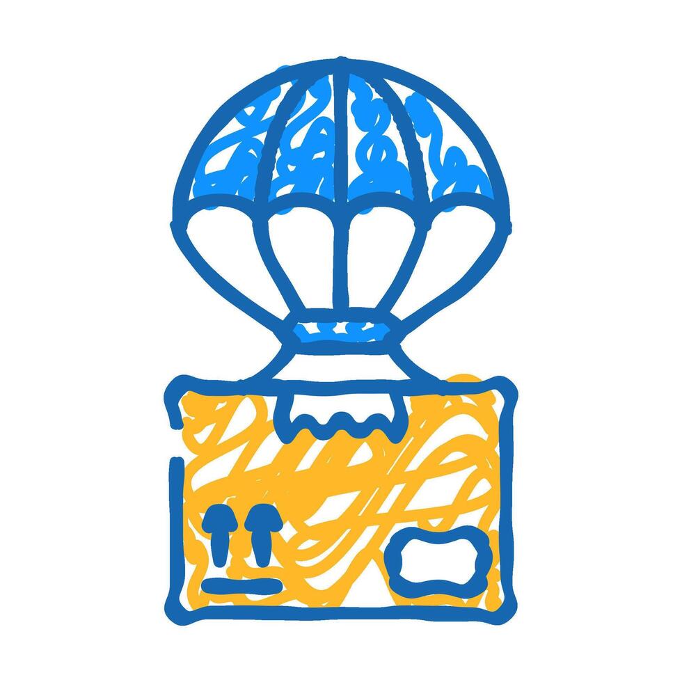 dropshipping icon doodle illustration vector