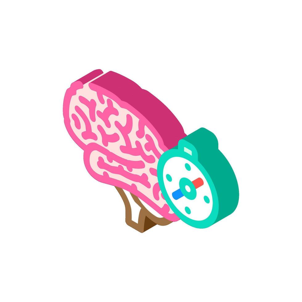 compass brainstorm isometric icon illustration vector