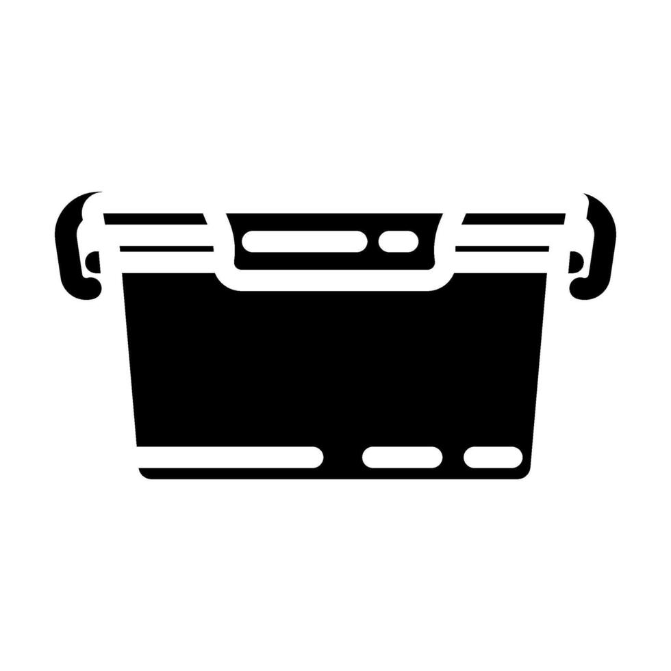 container plastic package glyph icon illustration vector