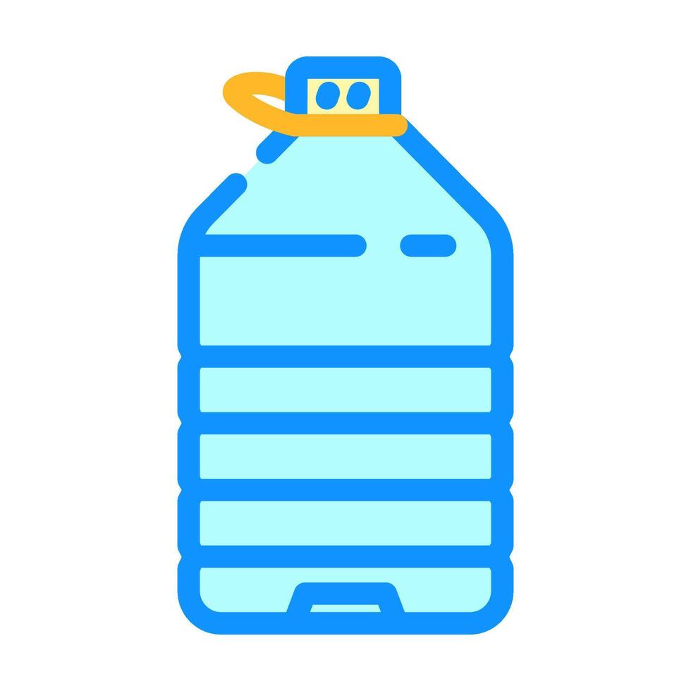 bottle plastic package color icon illustration vector