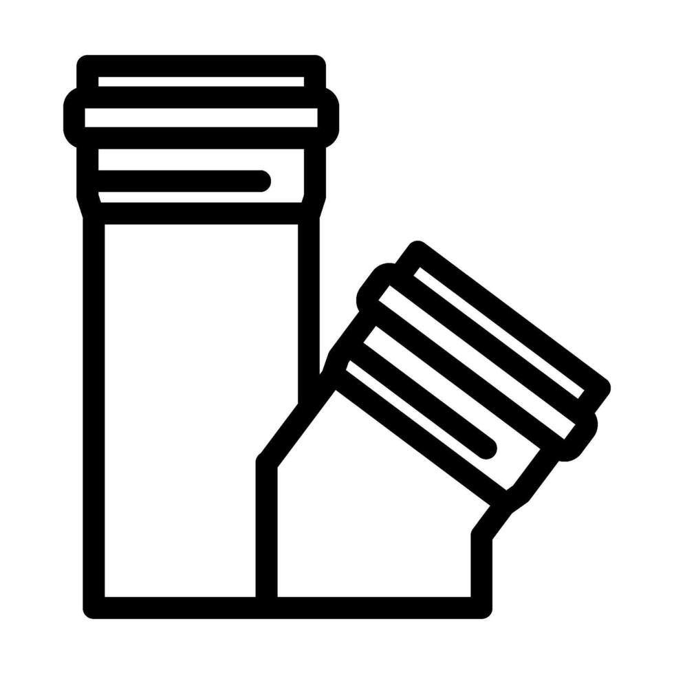 tube plastic package line icon illustration vector