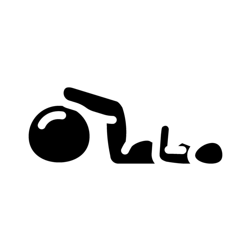 kegel exercises pregnant fitness glyph icon illustration vector