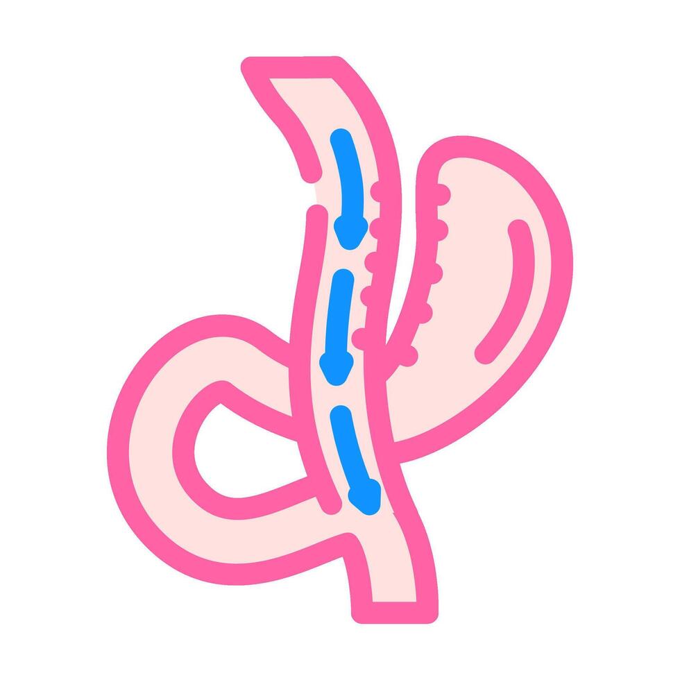 anastomosis surgery color icon illustration vector