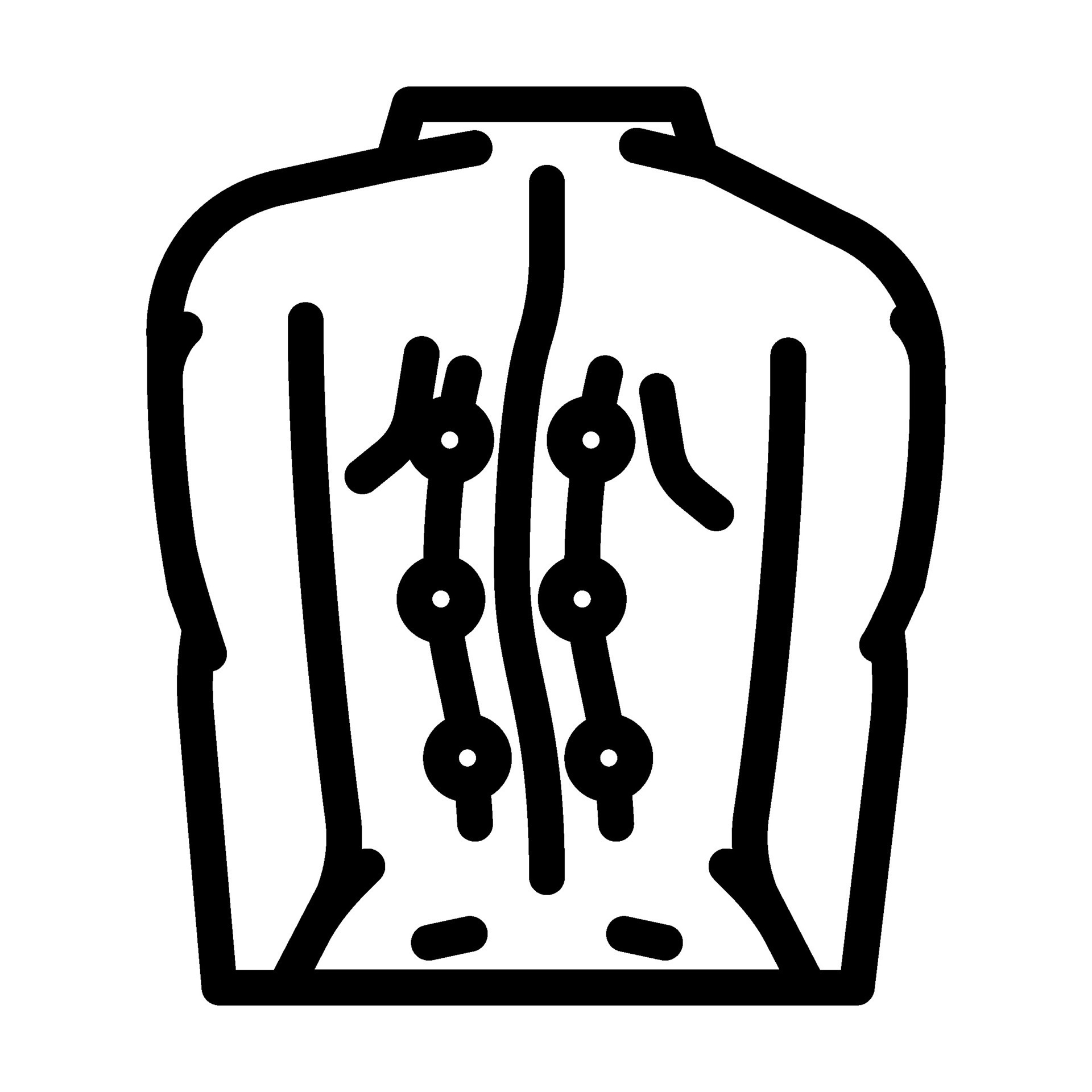 scoliosis surgery surgery line icon illustration 49843012 Vector Art at