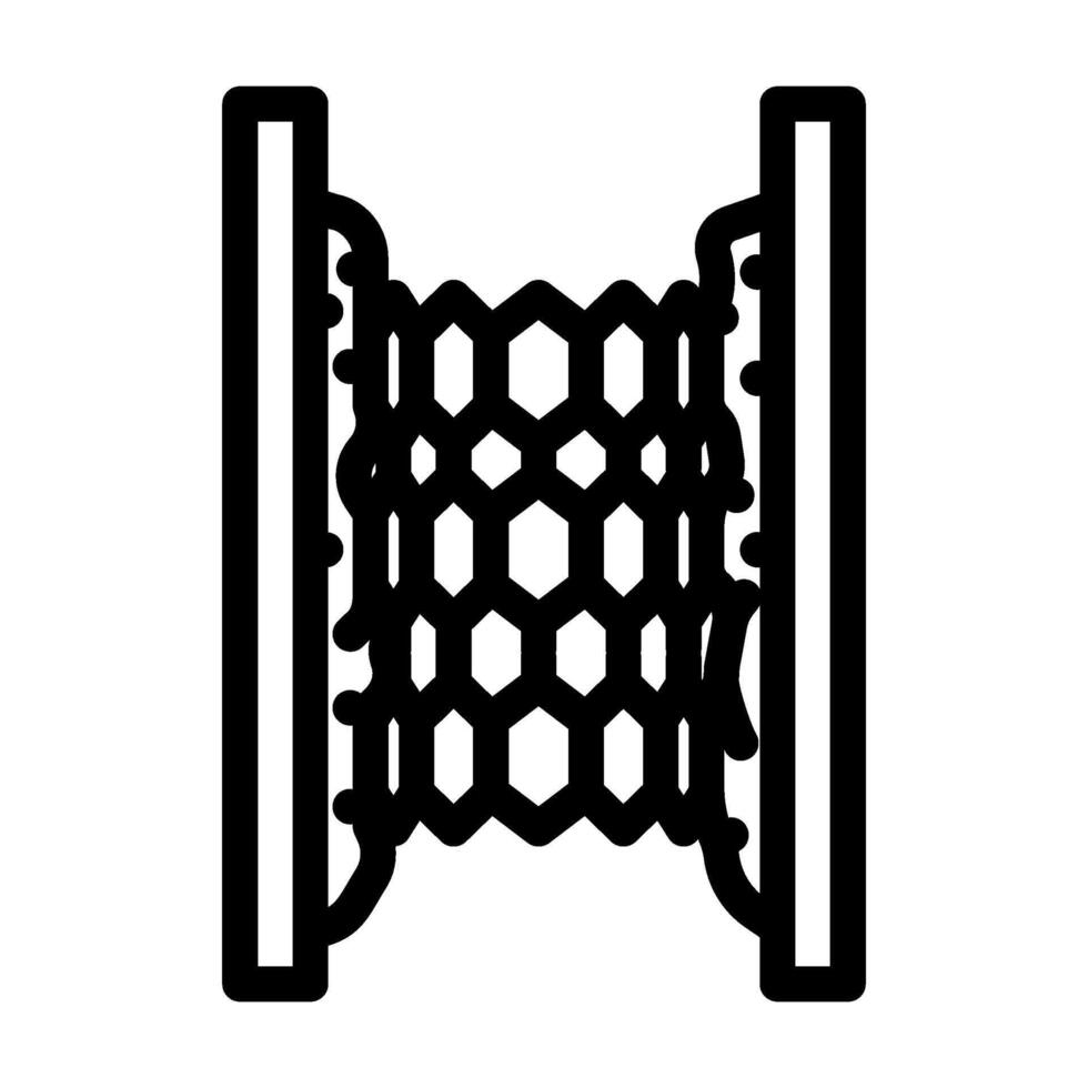 stent placement surgery line icon illustration vector