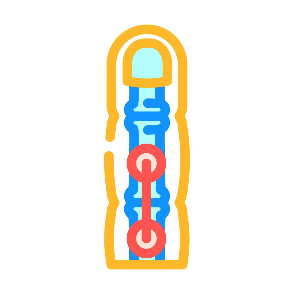 joint fusion surgery color icon illustration vector