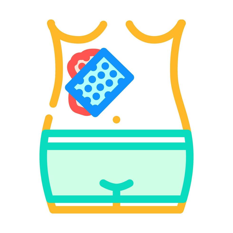 debridement surgery color icon illustration vector