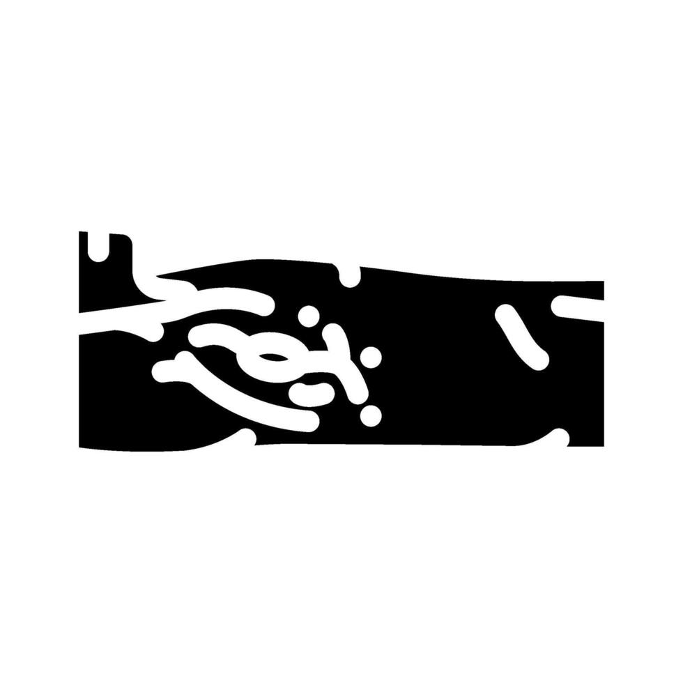 lymph node dissection surgery glyph icon illustration vector