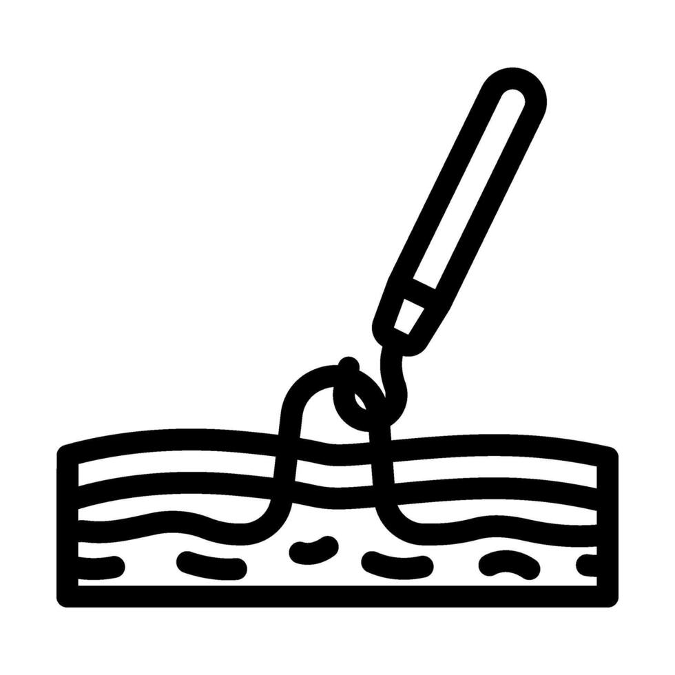 phlebectomy surgery line icon illustration vector