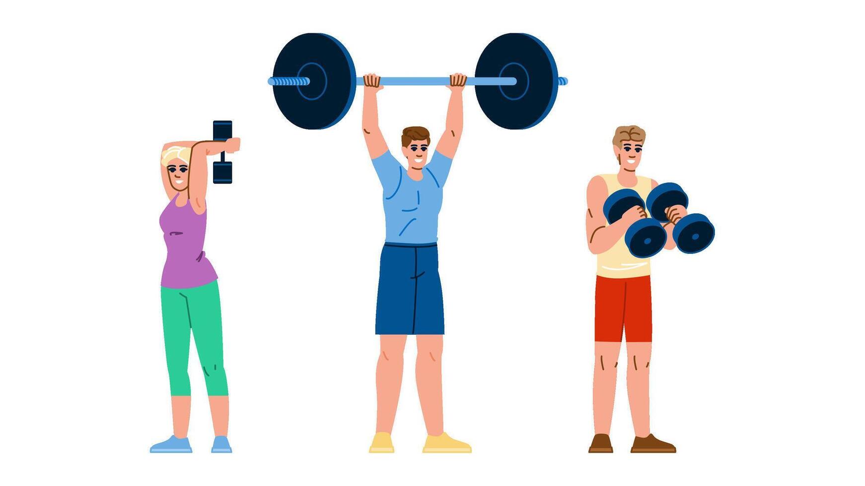 curl fitness exercises arm vector