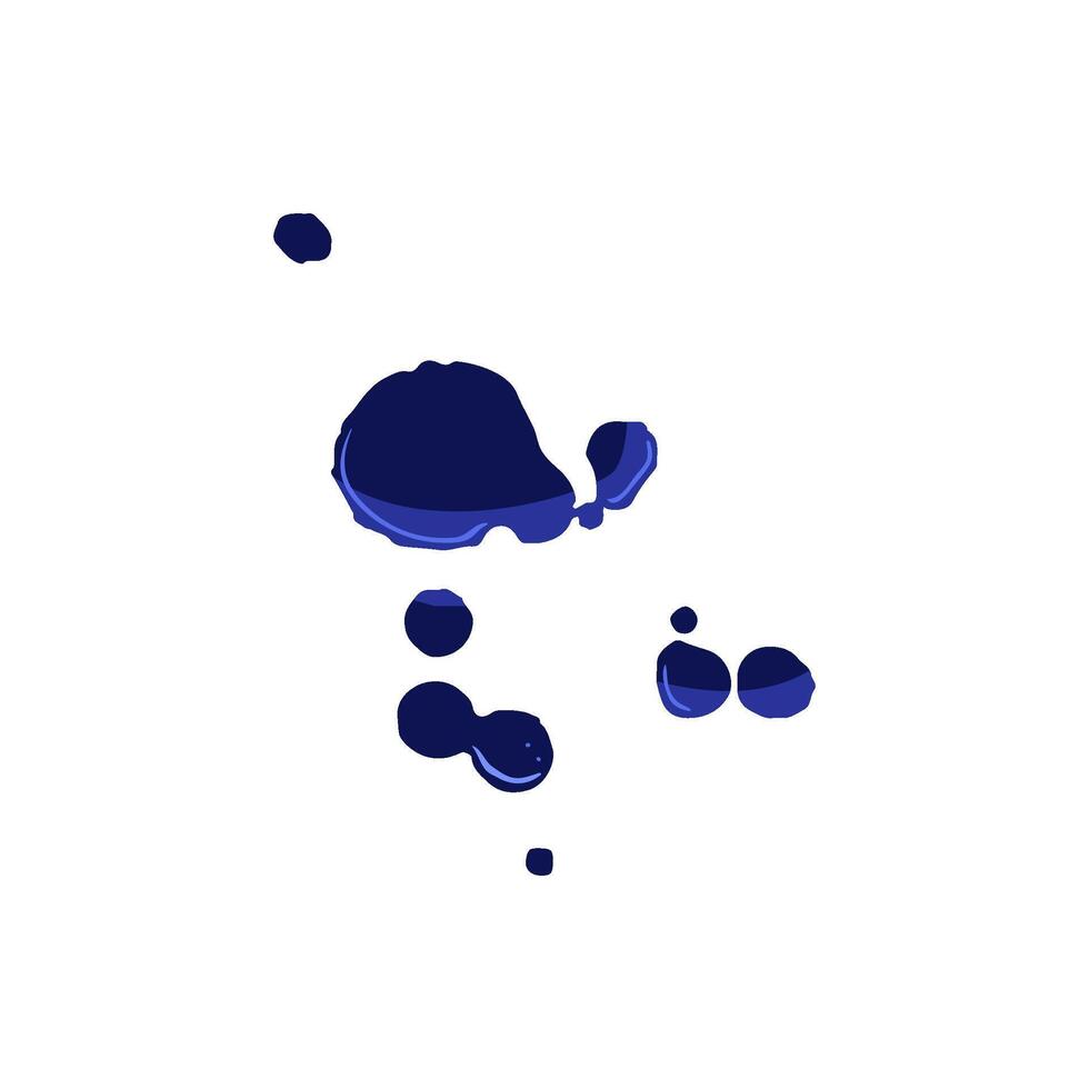 stain ballpoint pen splatter cartoon illustration vector
