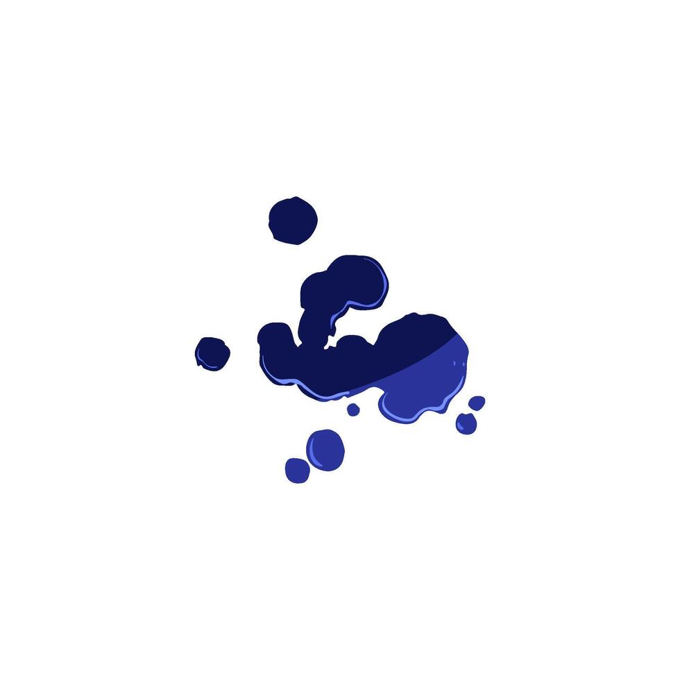 mark ballpoint pen splatter cartoon illustration vector