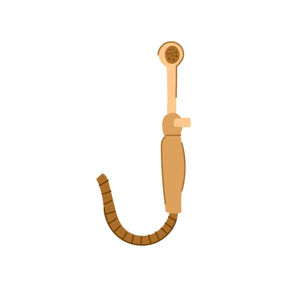 water bidet sprayer cartoon illustration vector