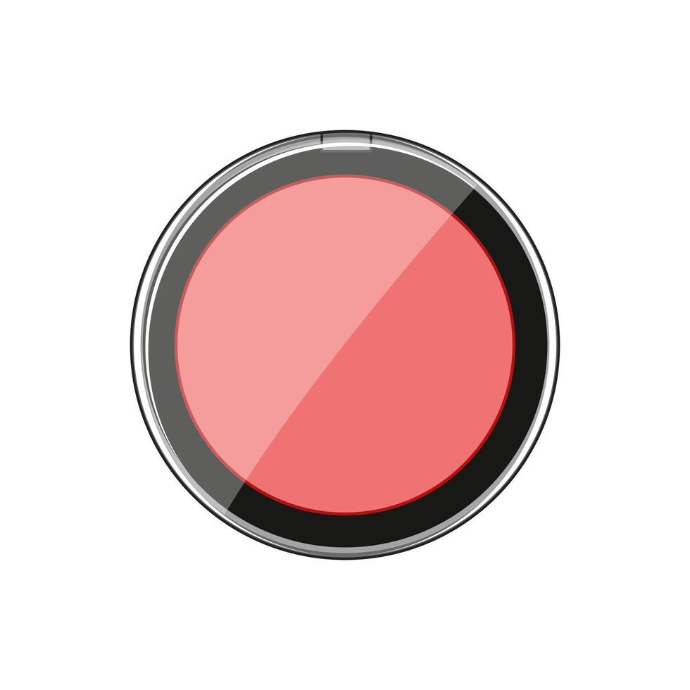 palette blush compact cartoon illustration vector
